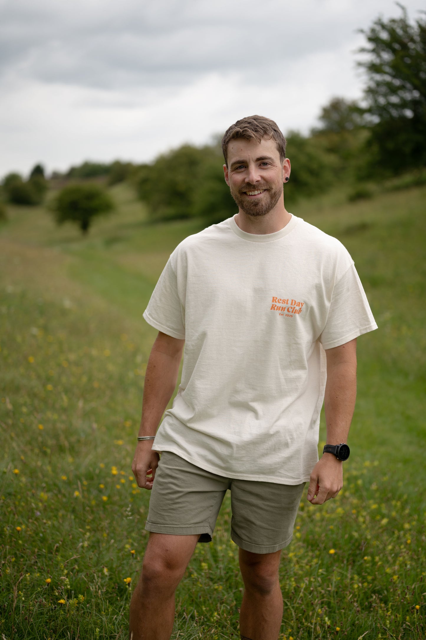 Rest Day Run Club Tee – "Lace Up, Zone Out" Edition (Est. 2025)
