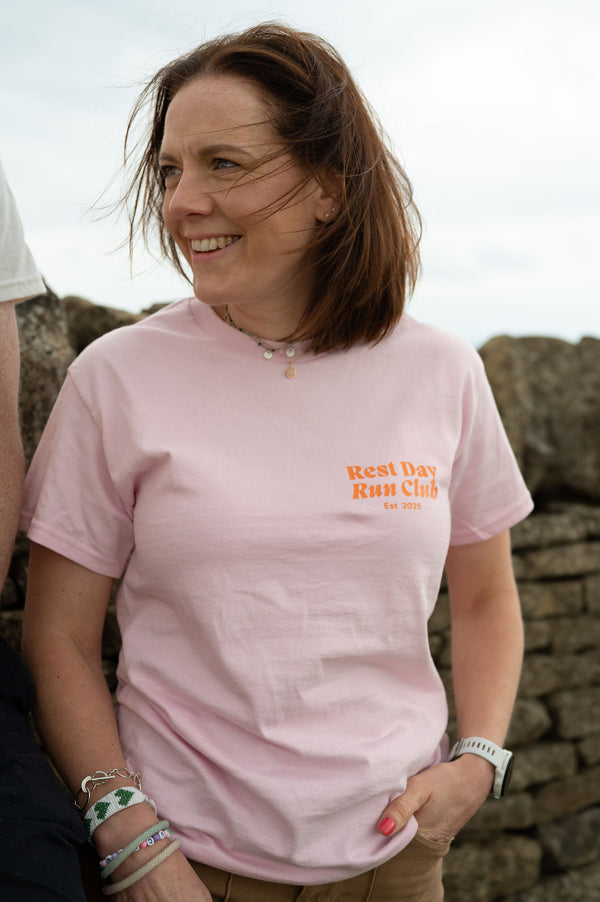 Rest Day Run Club Tee – "Lace Up, Zone Out" Edition (Est. 2025)